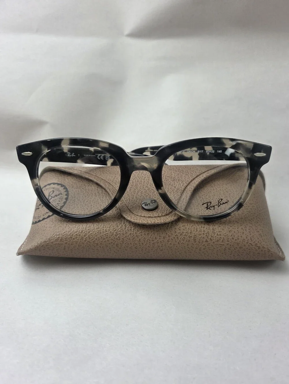 Ray-Ban Eyeglasses Frames RB2199-V ORION 8117 Brown Gray Tortoise 50-22-145